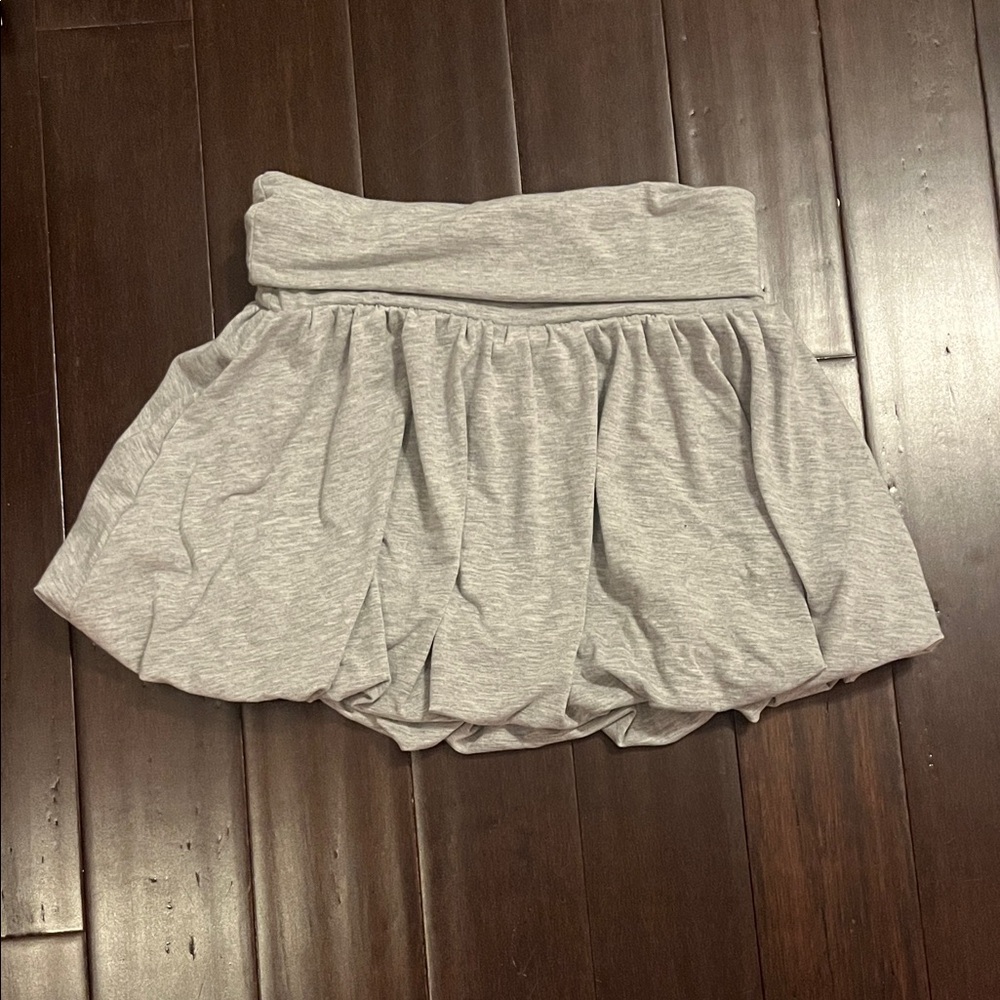 Gray bubble skirt